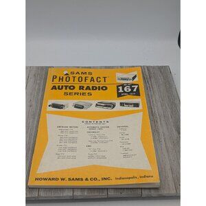 Original Sams PhotoFact Auto Radio Series Book AR-167 April 1974